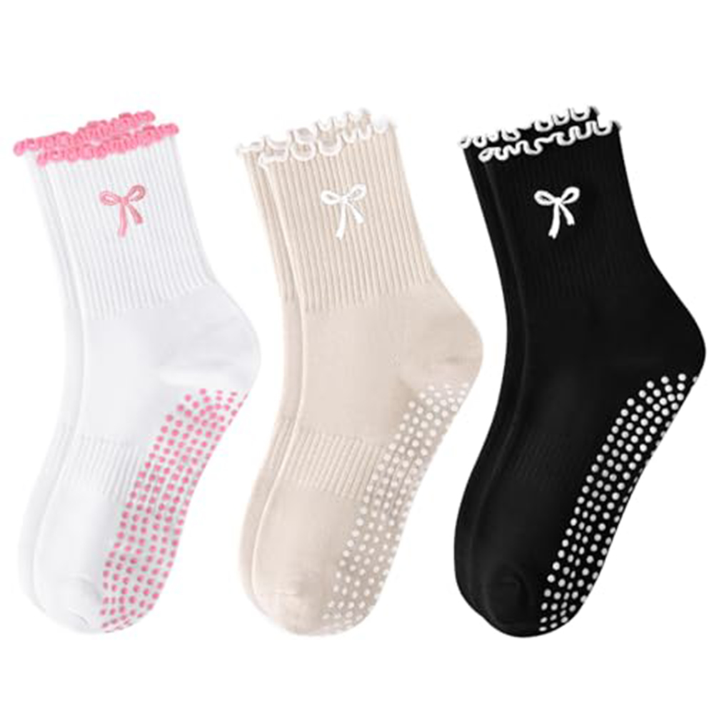 Medias Para Pilates Y Yoga - 1 Par de Meias de Pilates