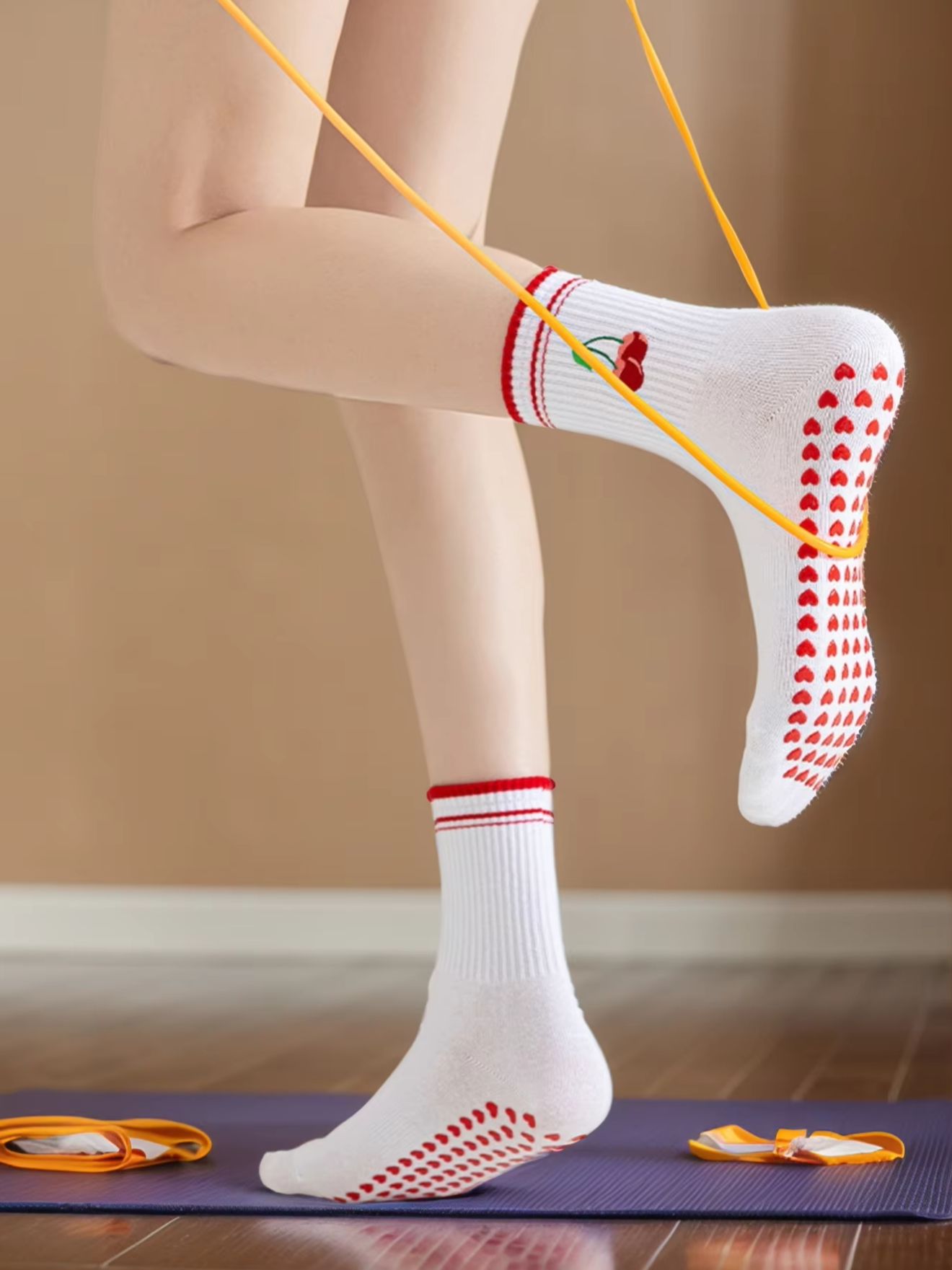 Medias Para Pilates Y Yoga - 1 Par de Meias de Yoga