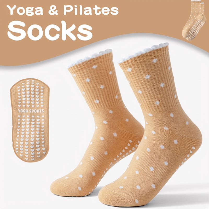 Meias femininas marrons para y - Medias Para Pilates Y Yoga avaliação e preço