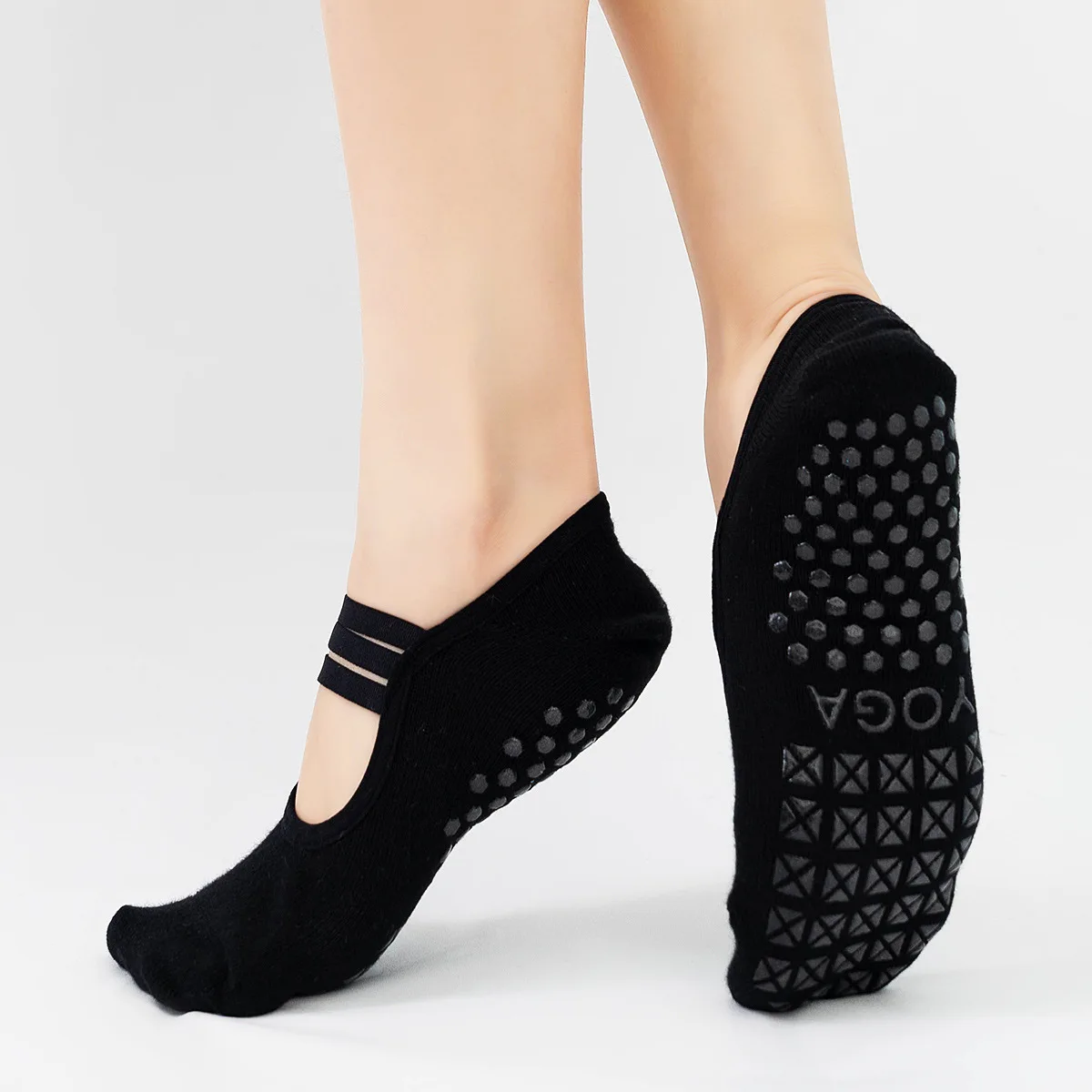 Silicone antiderrapante meias  - Medias Para Pilates Y Yoga avaliação e preço